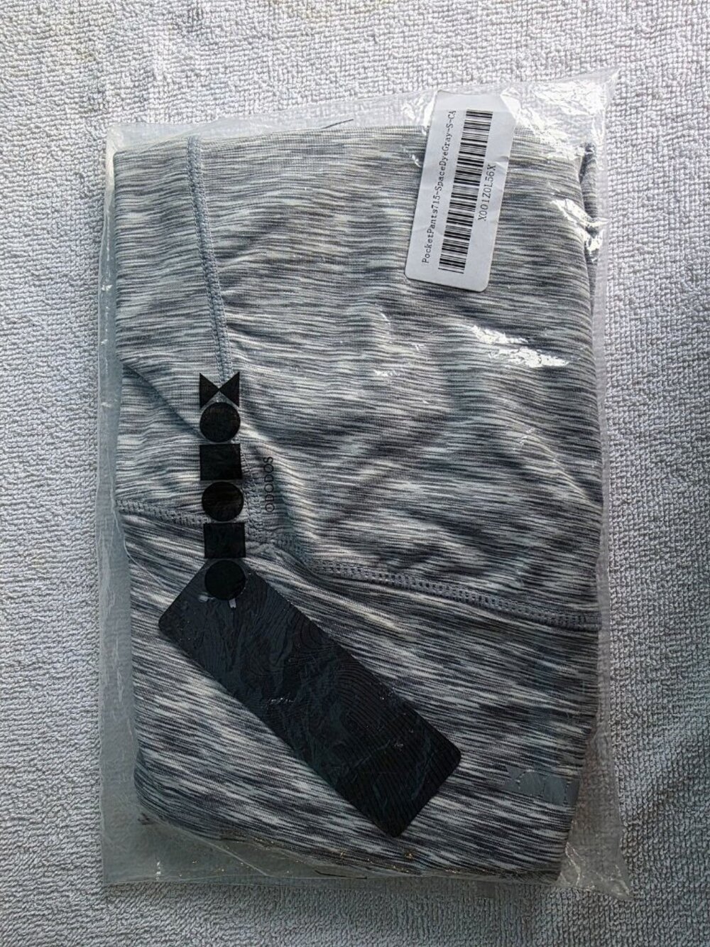 ODODOS Women's Activewear Pocket Pants - Space Dye Grey - Size S - New with Tags